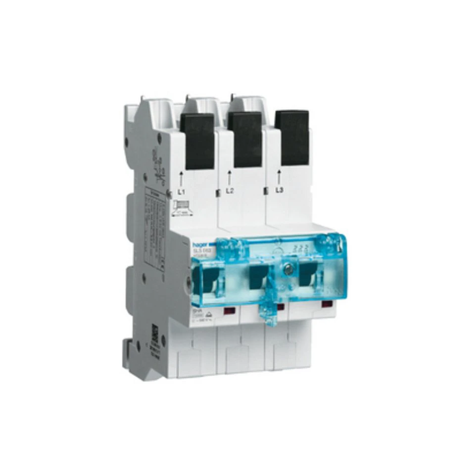 Hager SLS-Schalter für Sammelschiene QuickConnect 35 A 3-polig Typ E