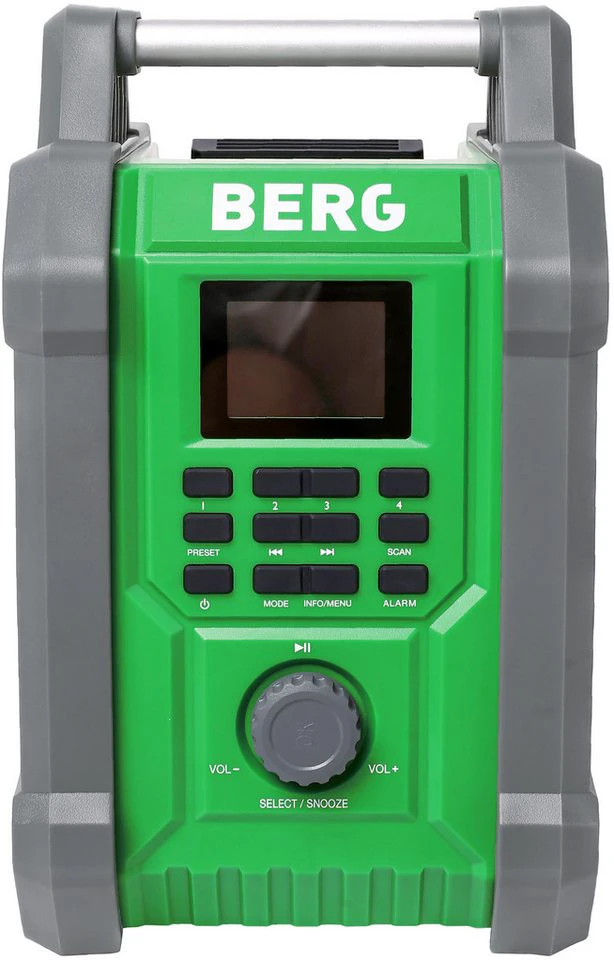 BERG TECTOOL Akku-Baustellenradio Bluetooth DAB+ Li-Ion 30 W