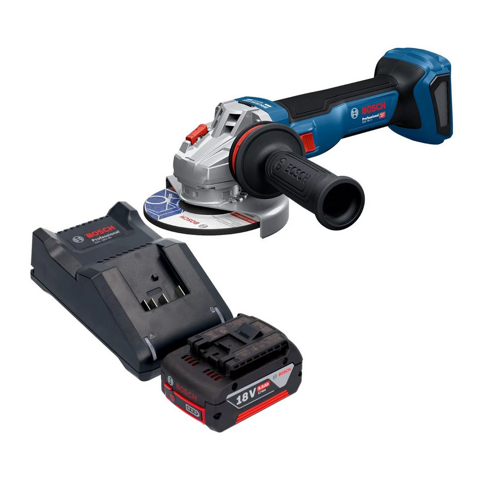 Bosch Professional Winkelschleifer GWS 18V-11 Professional 18 V 125 mm Akku 5,0 Ah Ladegerät