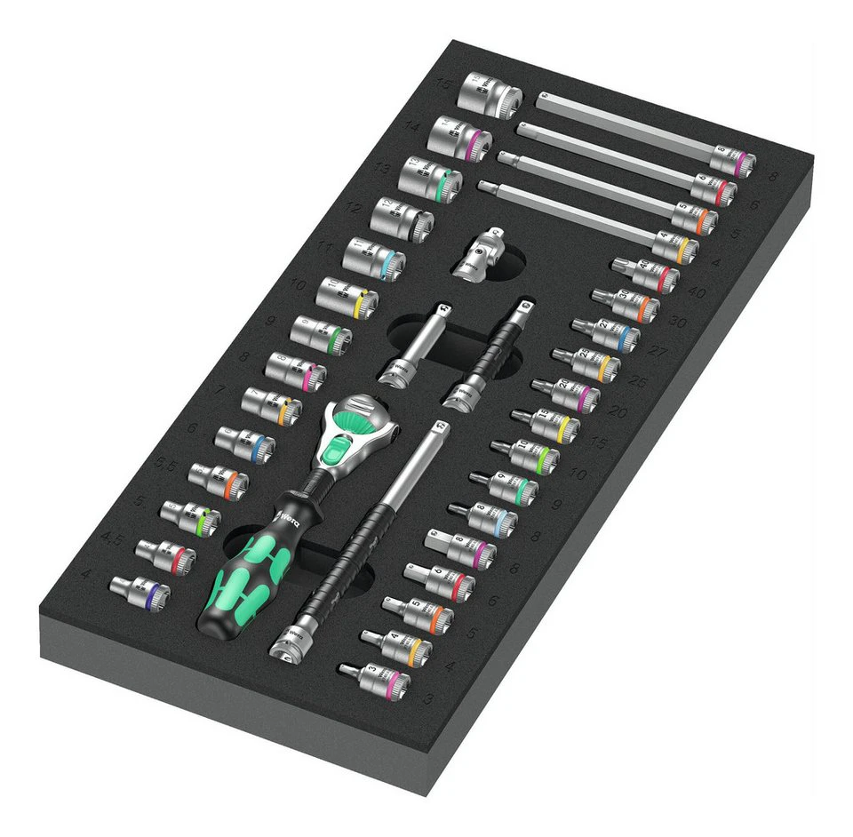 Wera Steckschlüssel Werkzeugmodul 1/3 Zyklop 1/4" 37 St