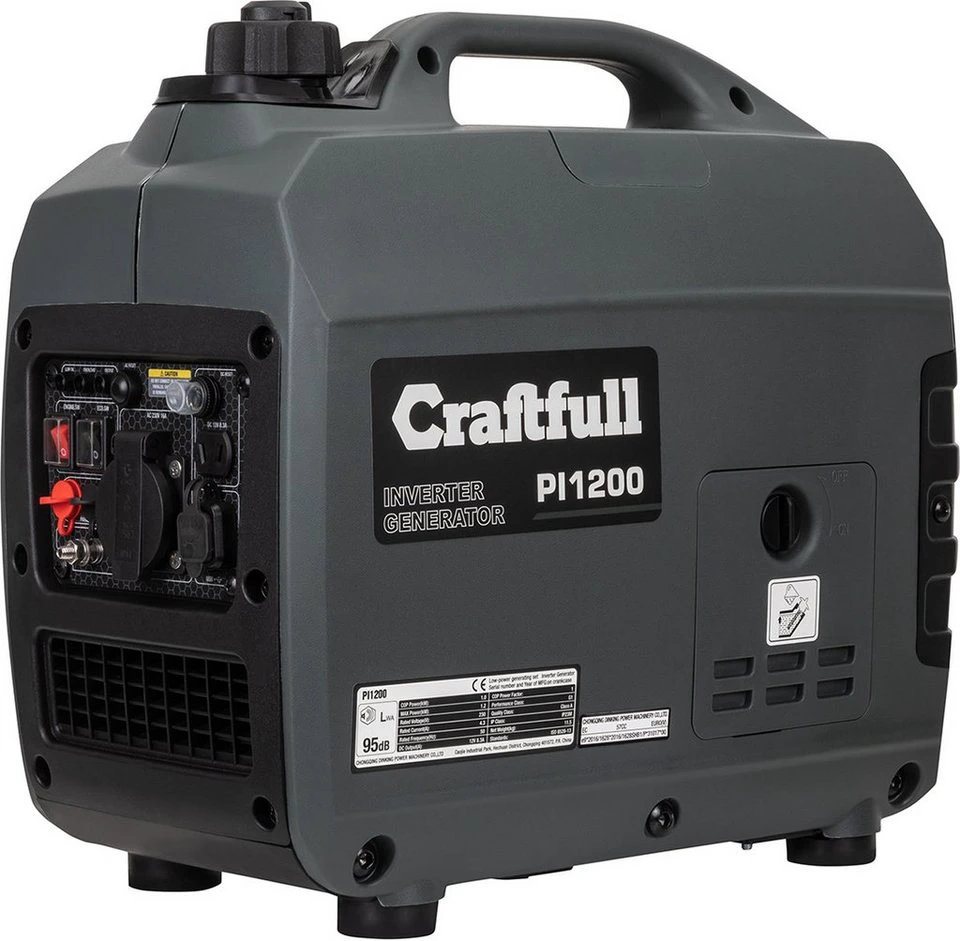 Craftfull Power Inverter PI1200 Benzin Notstromaggregat 1200 W reine Sinuswelle Euro 5