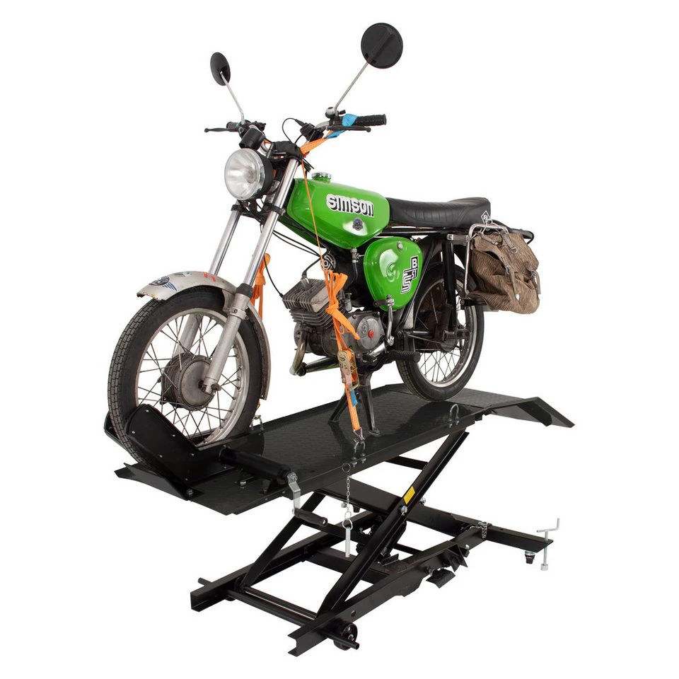 TRUTZHOLM Motorradhebebühne 360 kg hydraulisch 50 cm Scherenhub abnehmbare Auffahrrampe