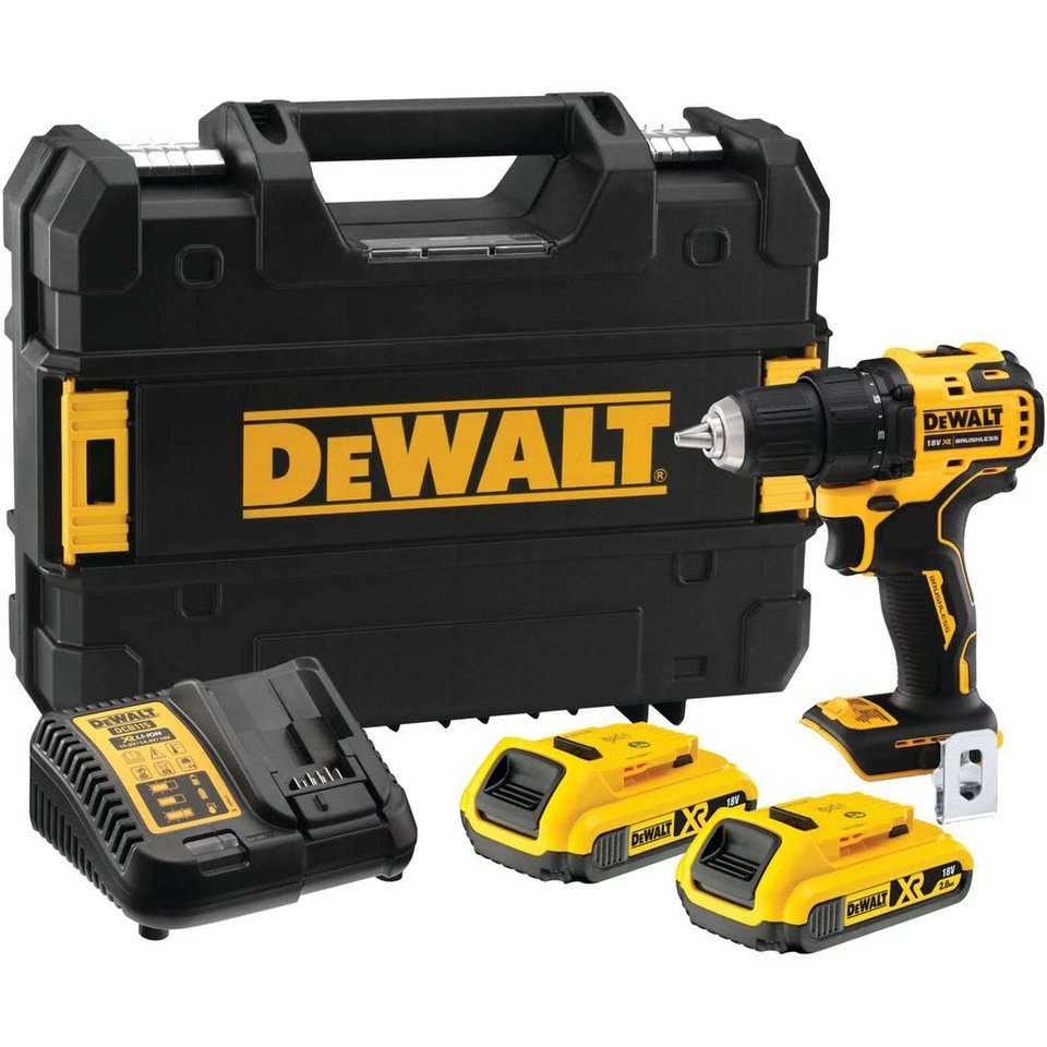 DeWALT Akku-Bohrschrauber DCD708D2T 18 Volt 2x 2,0 Ah TSTAK Box
