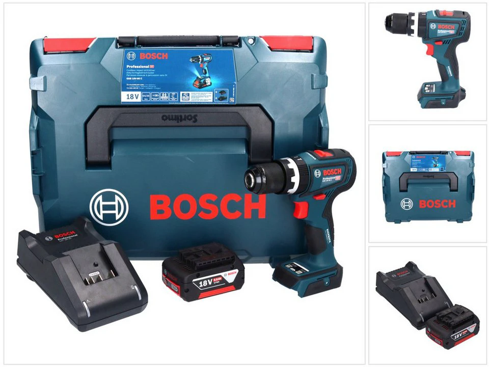 Bosch Professional GSB 18V-90 C Professional Akku Schlagbohrschrauber 18 V 64 Nm Brushless