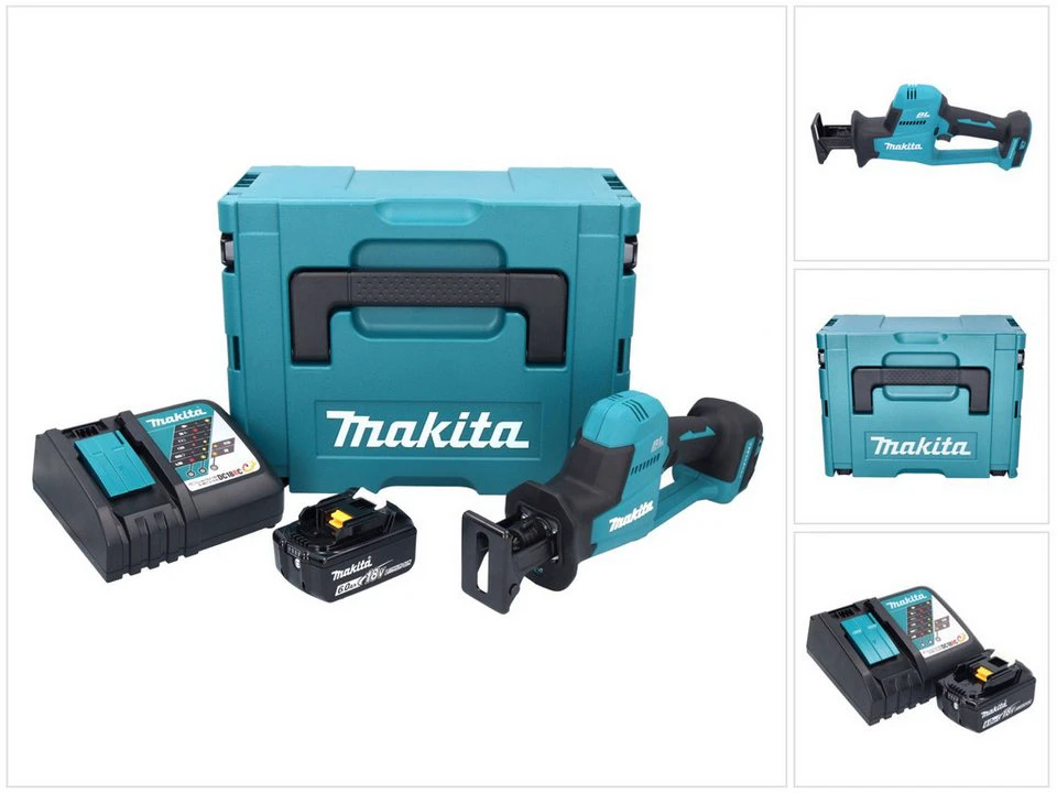 Makita DJR 189 Reciprosäge 18 V Brushless mit 6,0 Ah Akku