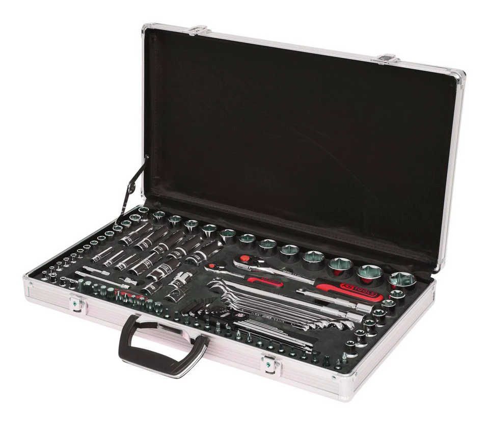 KS Tools Steckschlüssel CHROMEplus 102-teilig 1/4"+1/2" Satz