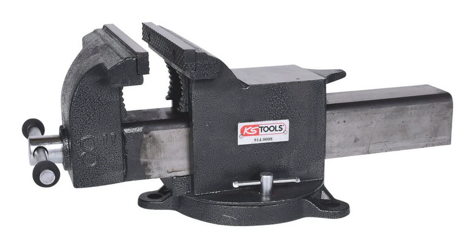 KS Tools Parallel-Schraubstock 8" mit Drehteller