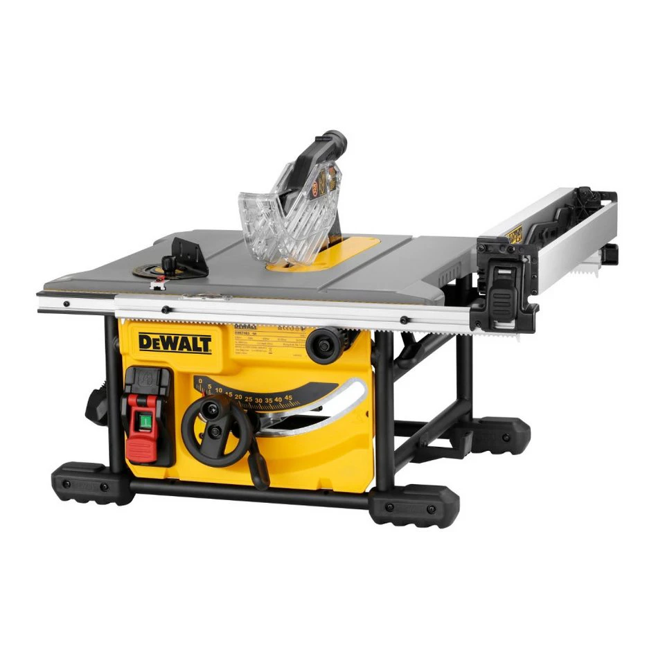 DeWalt Tischkreissäge DWE7485-QS 210 mm Sägeblatt mit Staubabsaugung