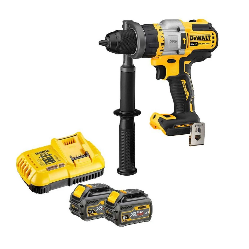 DeWalt Akku-Schlagbohrschrauber DCD999NT-XJ 18 V mit Ladegerät und 2x Akku