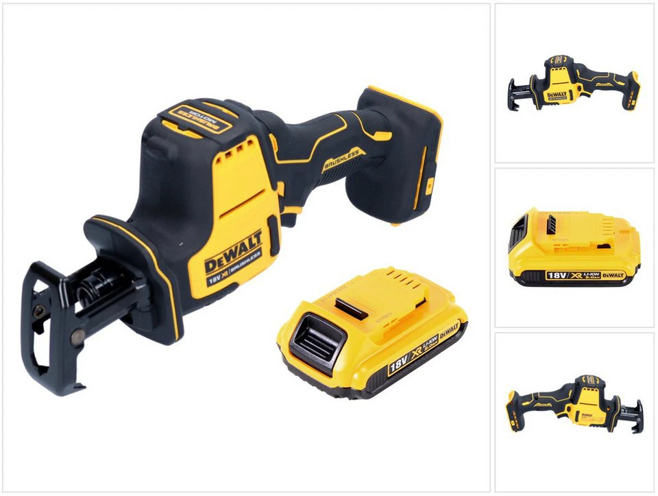DeWalt Akku Säbelsäge DCS 369 18 V Brushless mit 2,0 Ah Li-Ion Akku