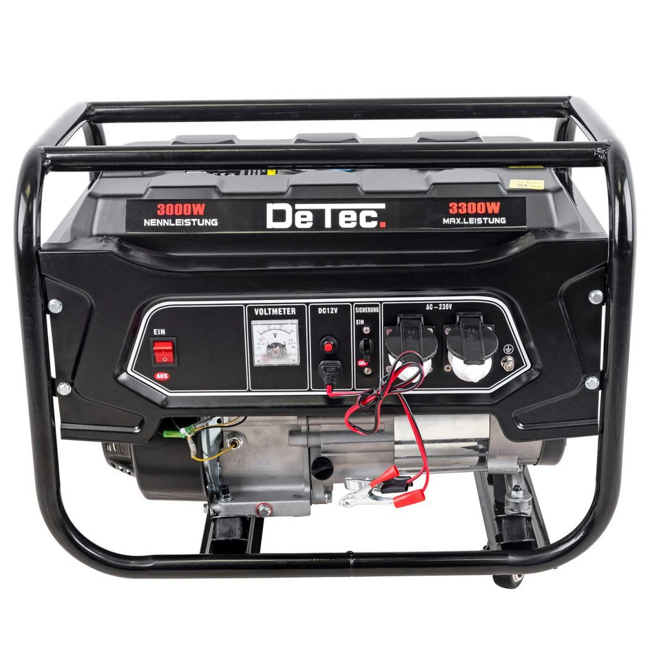 DeTec Stromgenerator 3300 Watt 7 PS 230 V 4-Takt Benzin 1-Phasen