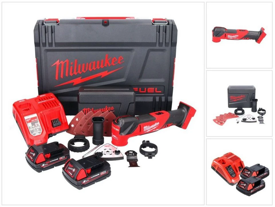 Milwaukee M18 FMT-202X FUEL Akku-Multitool 18 V Brushless 2x Akku 2,0 Ah