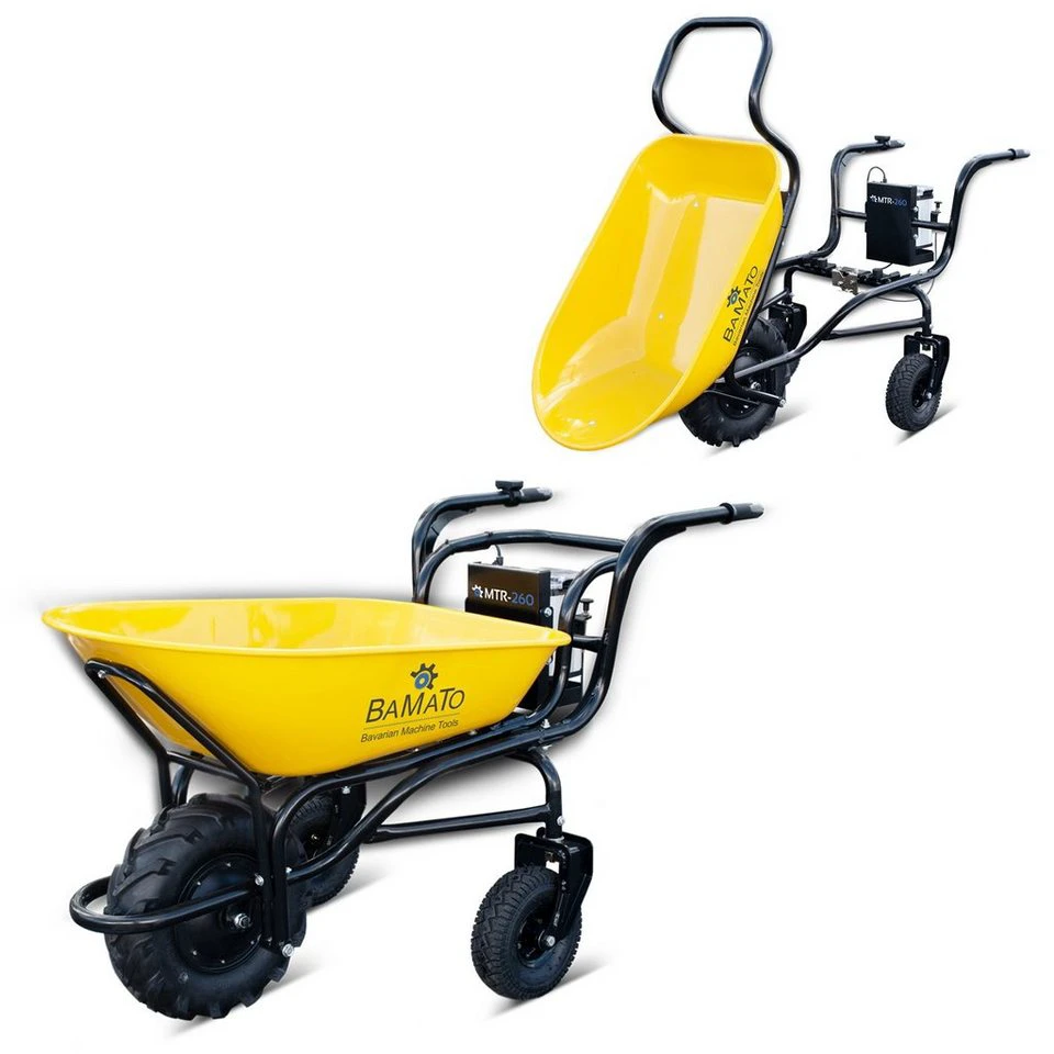 BAMATO Motorschubkarre MTR-260 100 l Elektrodumper Akku Schubkarre 280 W 40 V