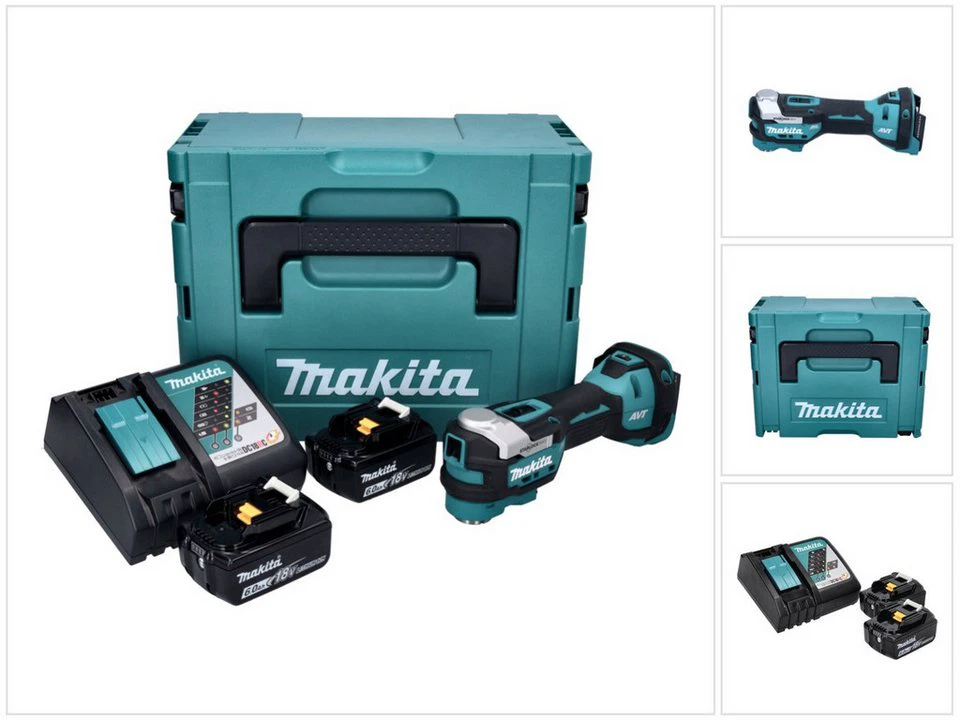 Makita Akku-Multifunktionswerkzeug DTM 52 RGJ 18 V Starlock Max Brushless
