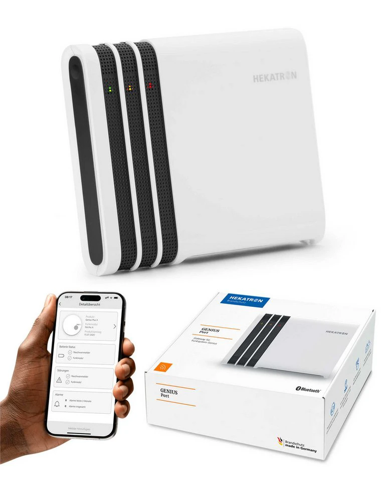 Hekatron Genius Port Funkgateway für funkvernetzte Rauchmelder
