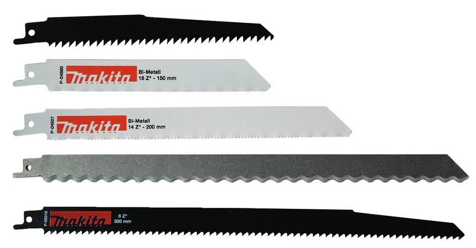 Makita Säbelsägeblatt-Set P-83951 Starter Set 5 Stück 130-280 mm für Metall und Holz