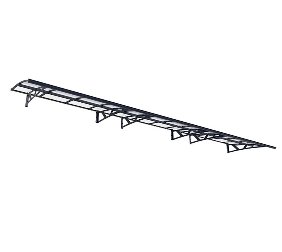 Palram - Canopia Vordach Amsterdam 6690 Anthrazit 139x671x33 cm