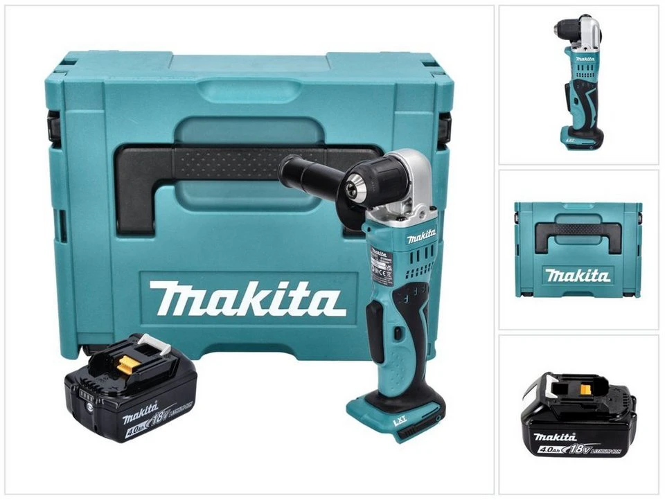 Makita DDA 351 Akku Winkelbohrmaschine 18 V 13,5 Nm mit 4,0 Ah Akku