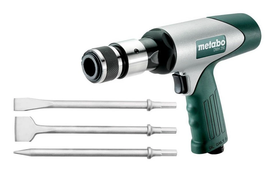 Metabo Druckluft-Meißelhammer DMH 290 Set für Sechskantschaft 10 mm