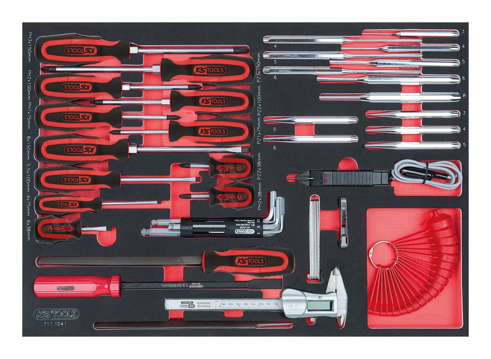KS Tools SCS Schraubendreher- und Messgeräte-Satz 41-teilig 1/1 Systemeinlage